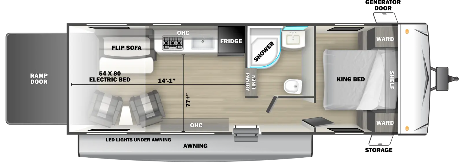 Stealth 2530SLE Floorplan